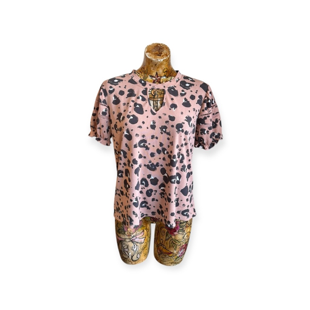 Como Blu top short sleeve large